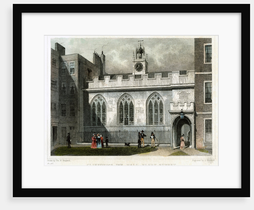 Clifford's Inn Hall, Fleet Street, City of London by J Hinchcliff