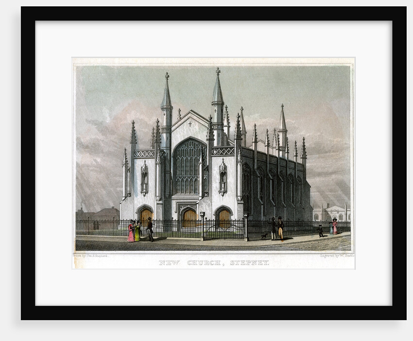 New Church, Stepney, London by William Deeble