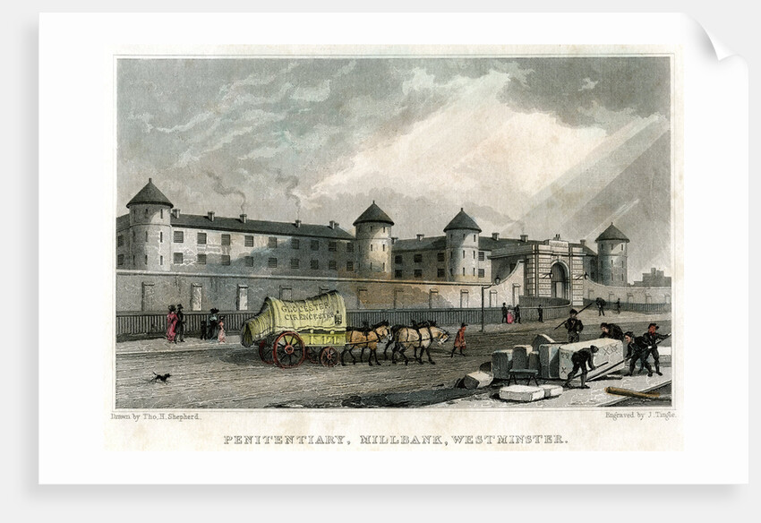 Penitentiary, Millbank, Westminster, London by J Tingle