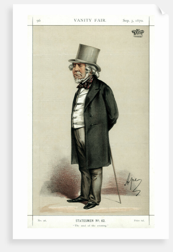 'The Cool of the Evening', Lord Houghton, English poet and politician by Carlo Pellegrini