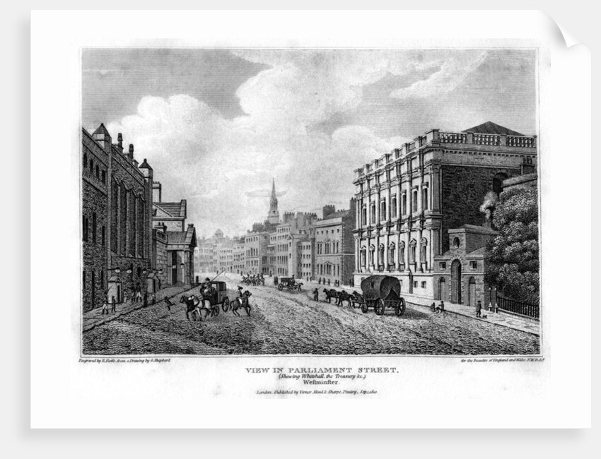 View in Parliament Street, Westminster, London by R Roffe