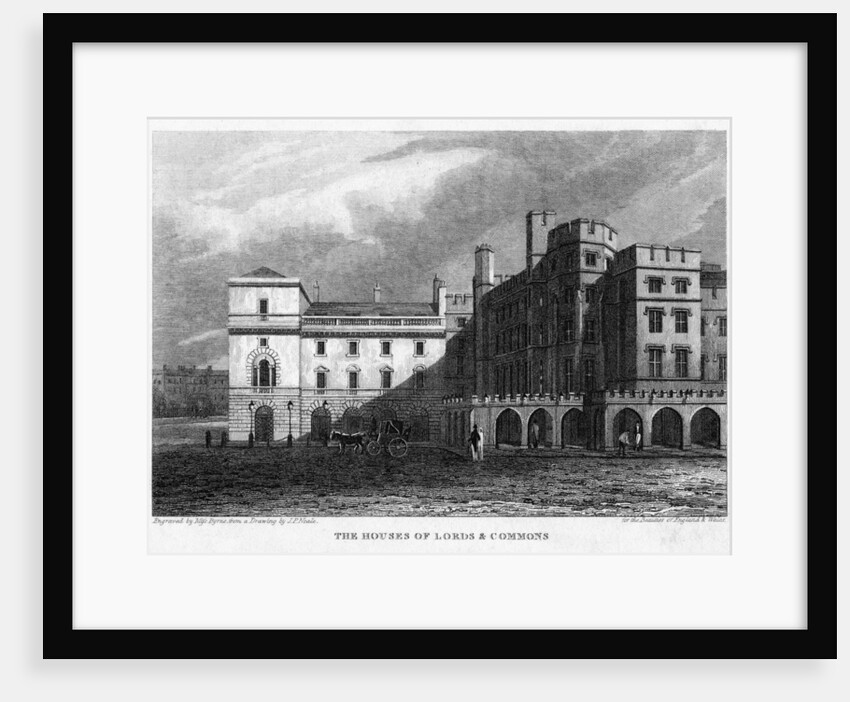 The Houses of Lords and Commons, Westminster, London by Byrne