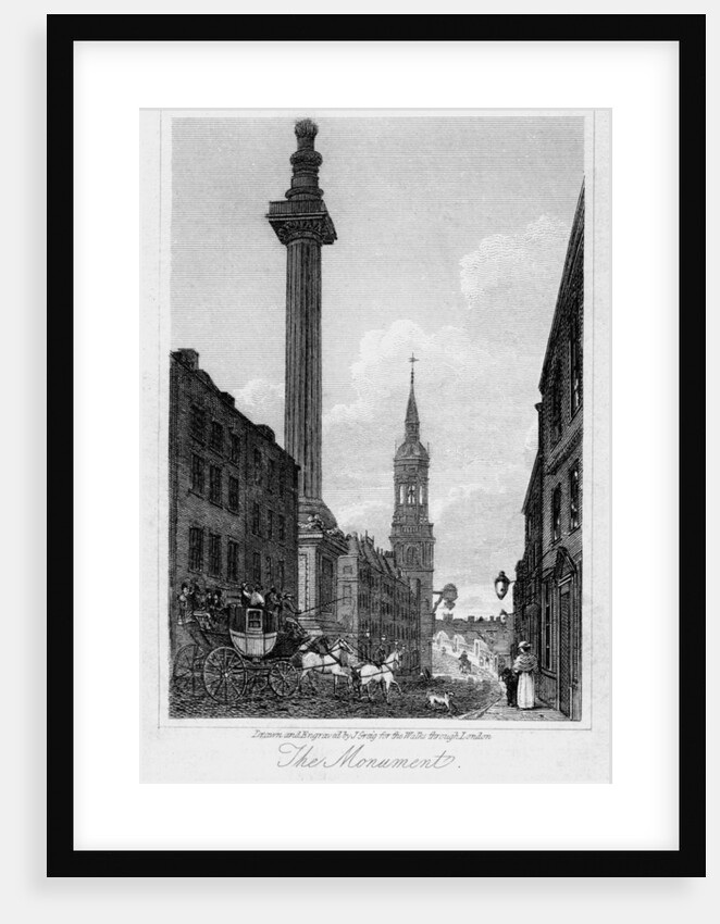 The Monument, City of London by J Greig