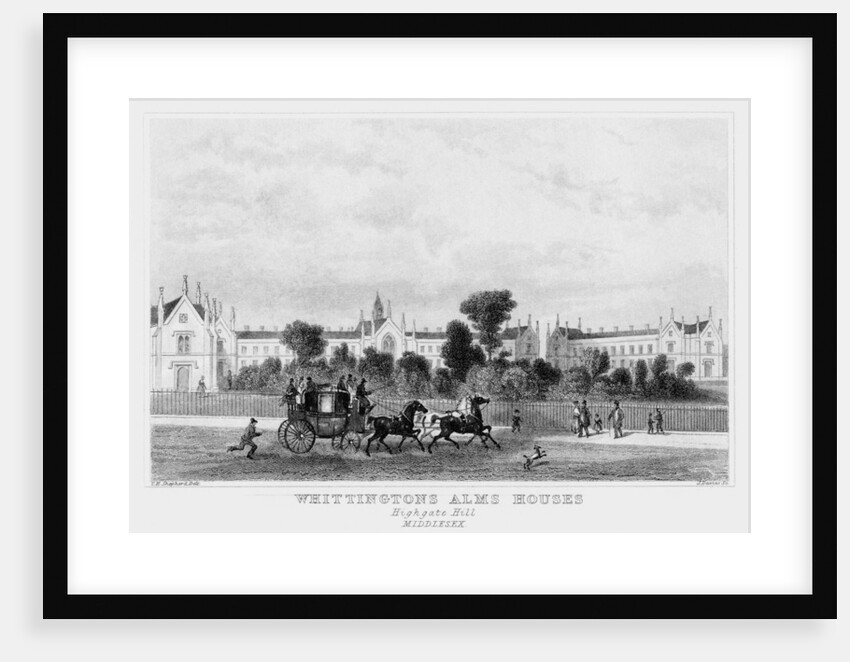 Whittington's Almshouses, Highgate Hill, London by J Davies
