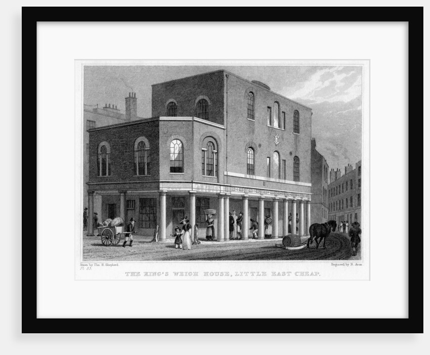 'The King's Weigh House, Little East Cheap', City of London by R Acon