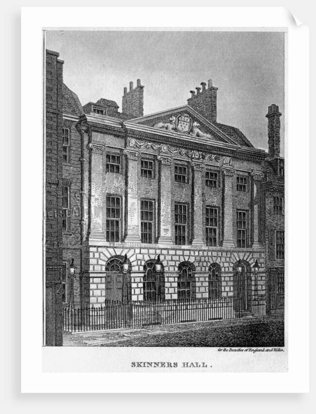 Skinners' Hall, City of London by W Angus
