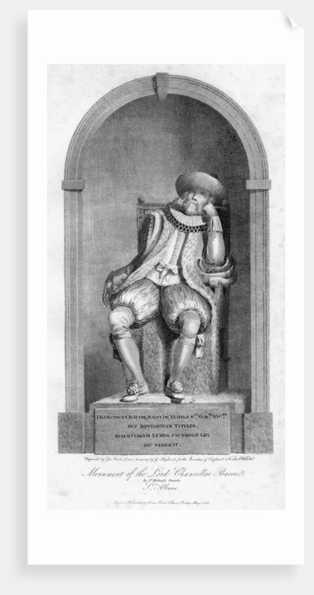 Monument of Sir Francis Bacon, St Michael's Church, St Albans, Hertfordshire by G Cooke