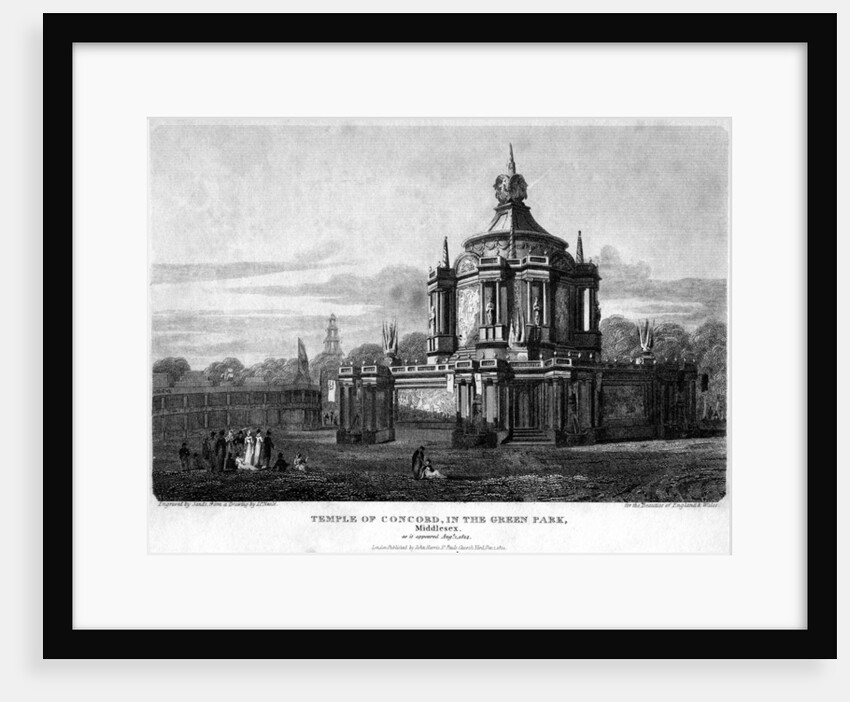Temple of Concord, Green Park, Westminster, London by Sands