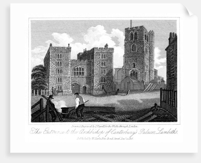 Gatehouse of Lambeth Palace, London by I Varrall