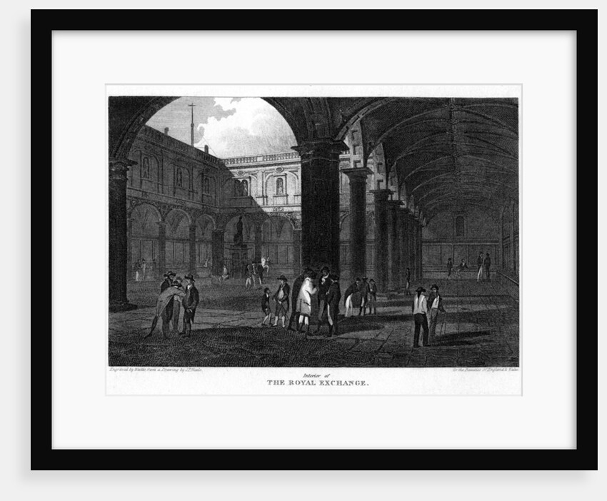 The Royal Exchange, City of London by W Wallis