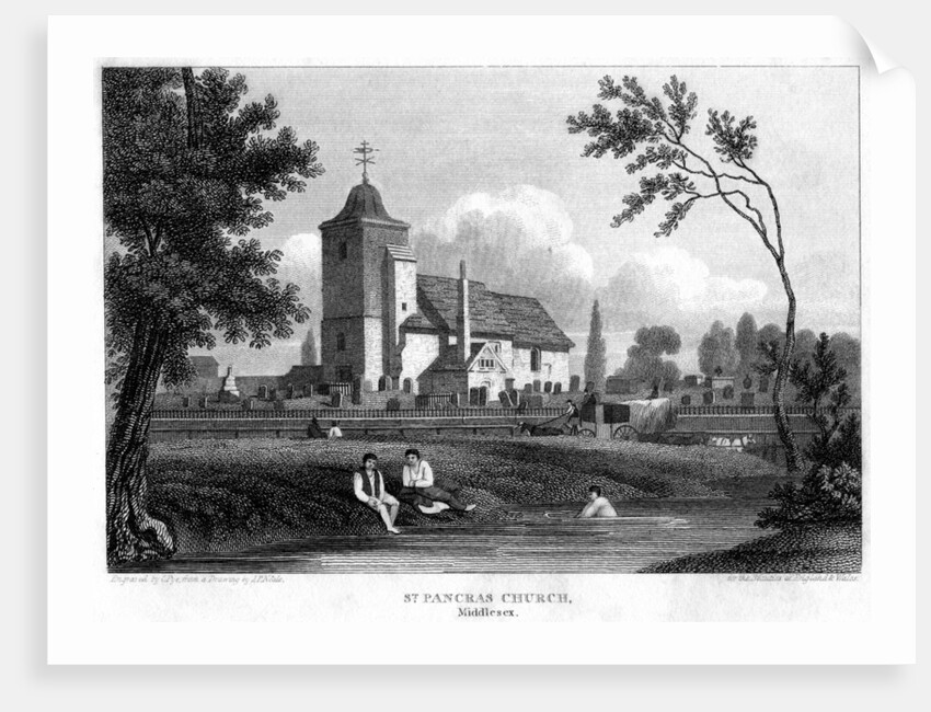 St Pancras Old Church, London by Charles Pye
