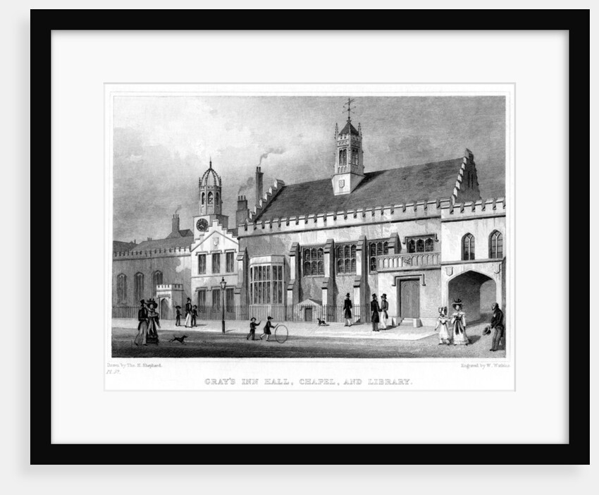 Gray's Inn Hall, Chapel, and Library, London by W Watkins