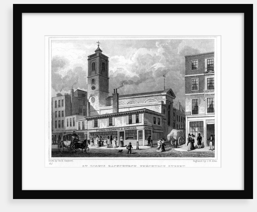Church of St Dionis Backchurch, Fenchurch Street, City of London by JB Allen