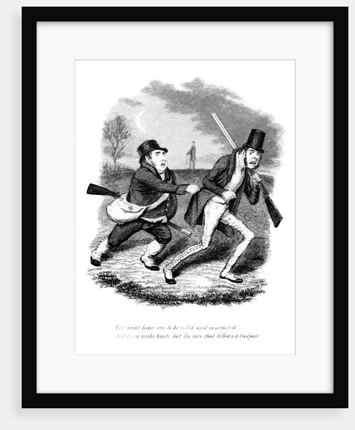 Cartoon showing hunters or poachers by Anonymous