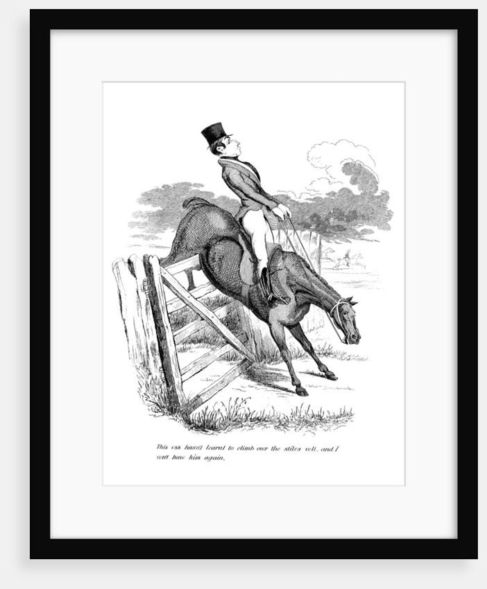 Equestrian cartoon by Anonymous