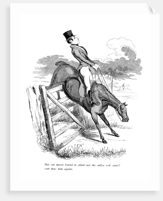 Equestrian cartoon by Anonymous