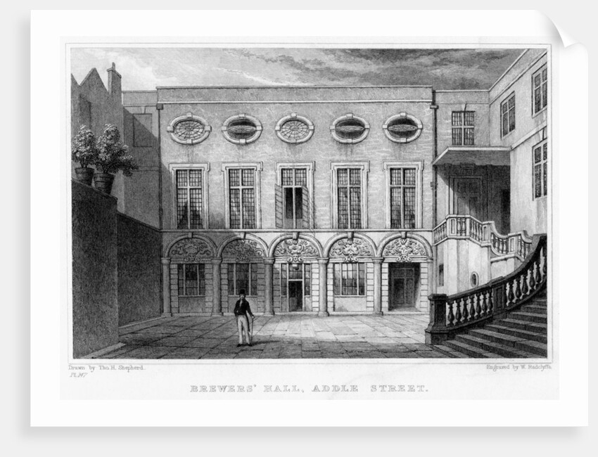 Brewers' Hall, Addle Street, City of London by William Radclyffe