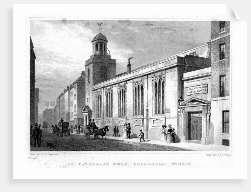 Church of St Katherine Cree, Leadenhall Street, City of London by J Gough