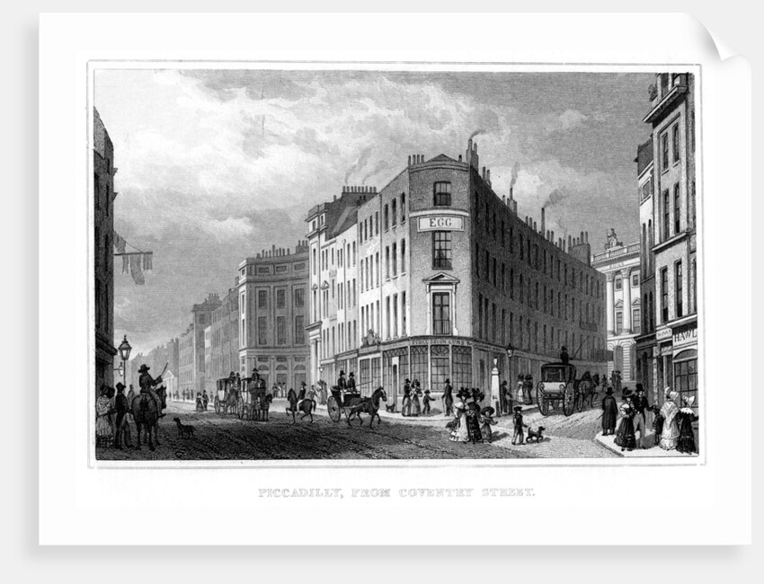 Piccadilly, from Coventry Street, Westminster, London by Anonymous