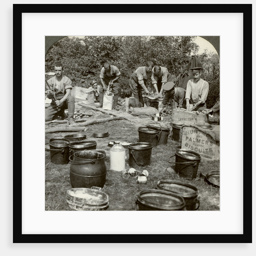 Army cooks preparing a meal, World War I by Realistic Travels Publishers