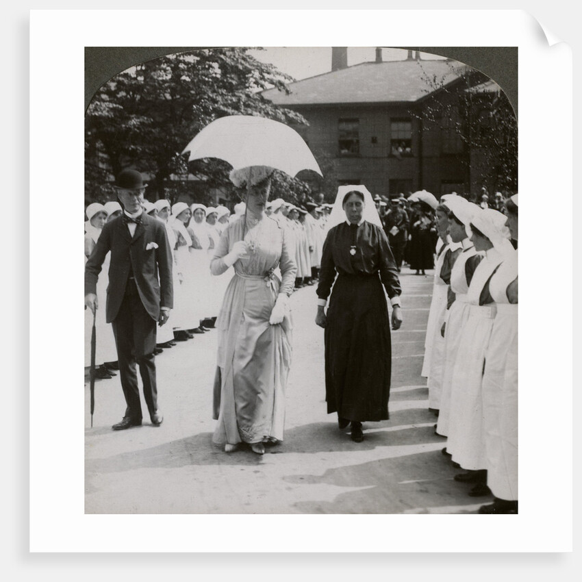 Her Majesty walking through the guard of honour of nurses of RN Hospital, Hull by Realistic Travels Publishers