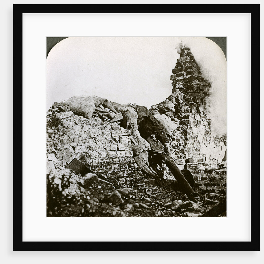 Knocked out German machine gun position, Monchy, Battle of Arras, World War I by Realistic Travels Publishers