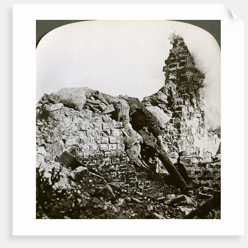 Knocked out German machine gun position, Monchy, Battle of Arras, World War I by Realistic Travels Publishers