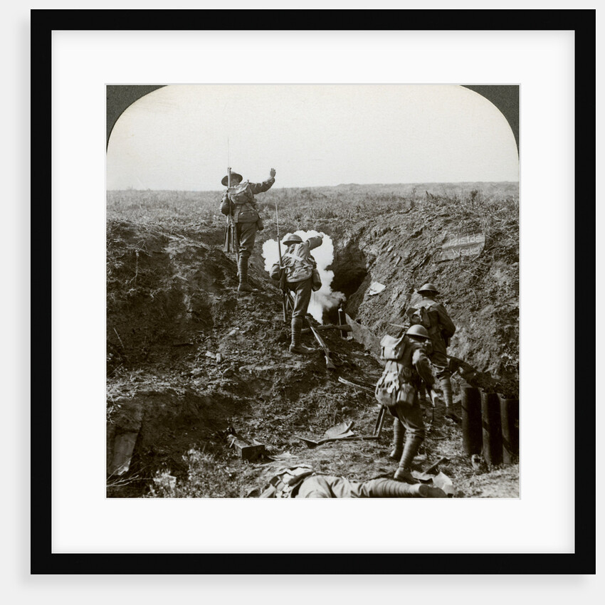 British soldiers attacking the Hindenburg Line, World War I by Realistic Travels Publishers