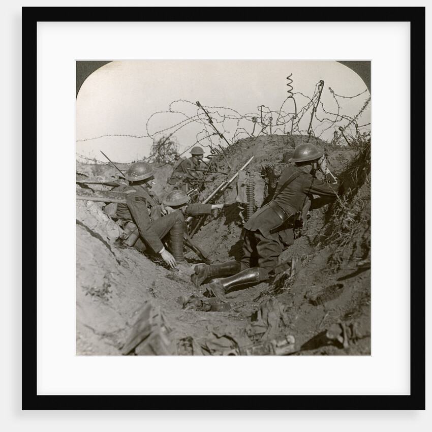 Observation officer and signallers keep a sharp lookout, St Quentin, France, World War I by Realistic Travels Publishers