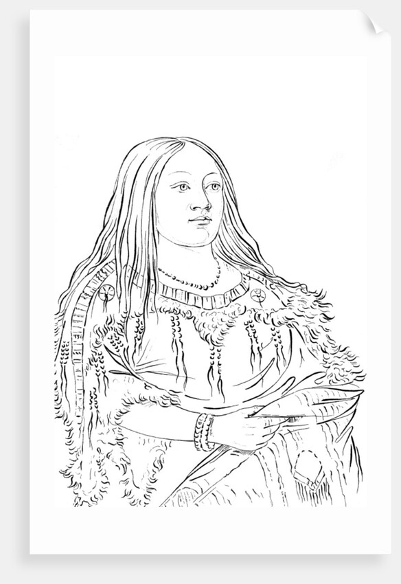 Portrait of a Native American woman by Myers and Co