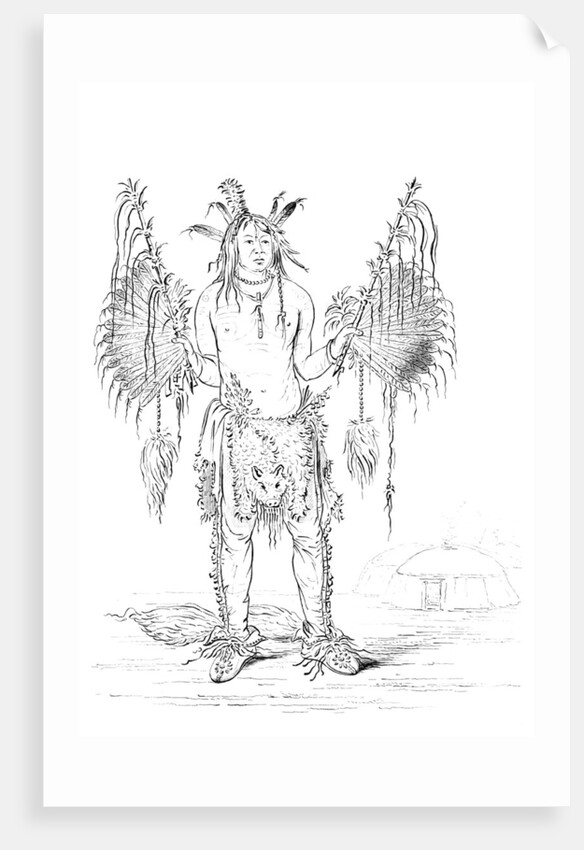 Portrait of a Native American man by Myers and Co