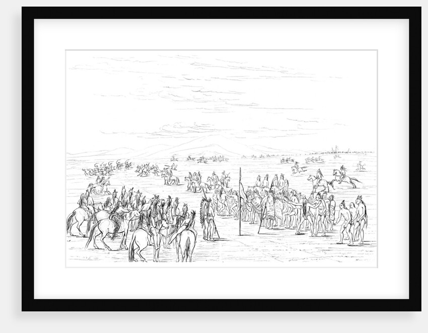 Native American horse race by Myers and Co