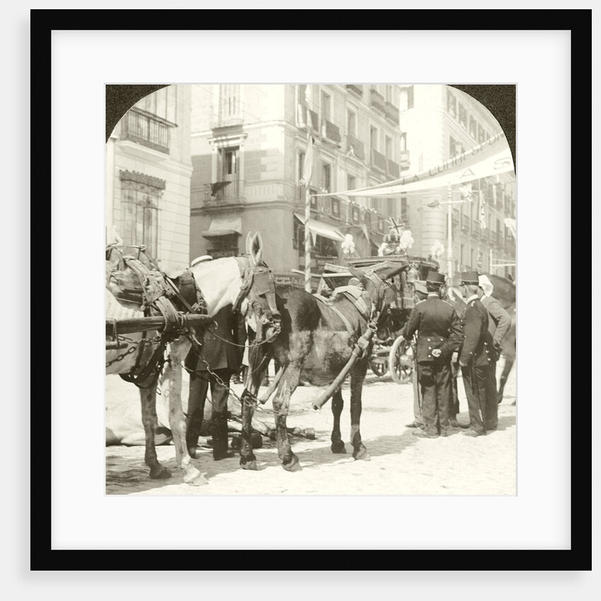 State Coach, Calle Mayor, Madrid by Excelsior Stereoscopic Tours