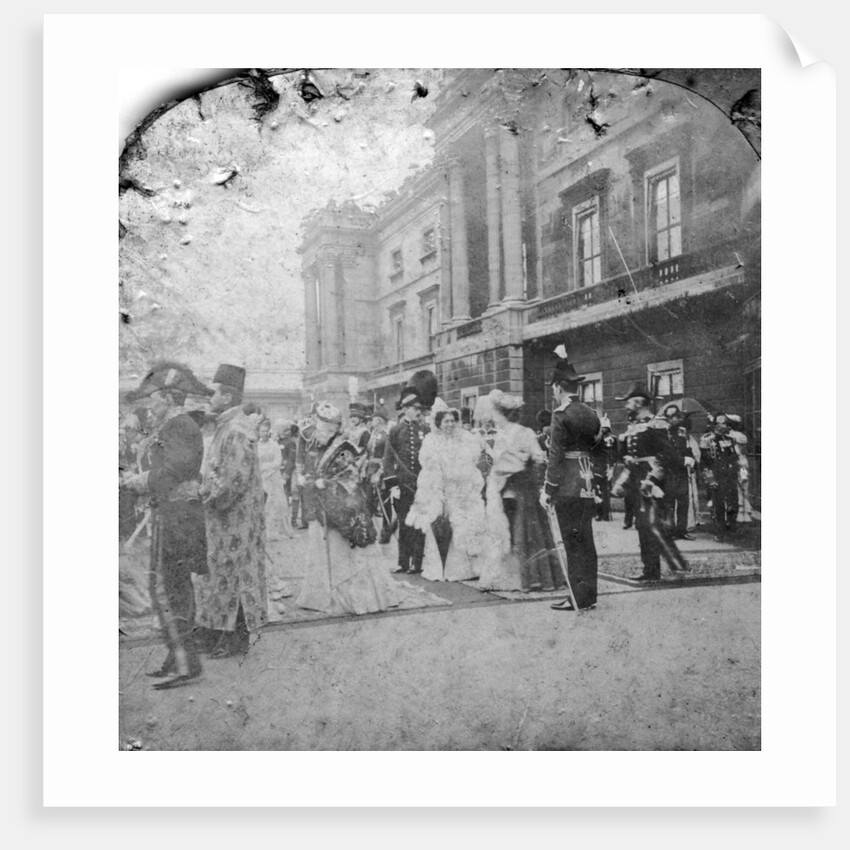 Review of Indian and Colonial troops by HM the King, Buckingham Palace, London by Excelsior Stereoscopic Tours