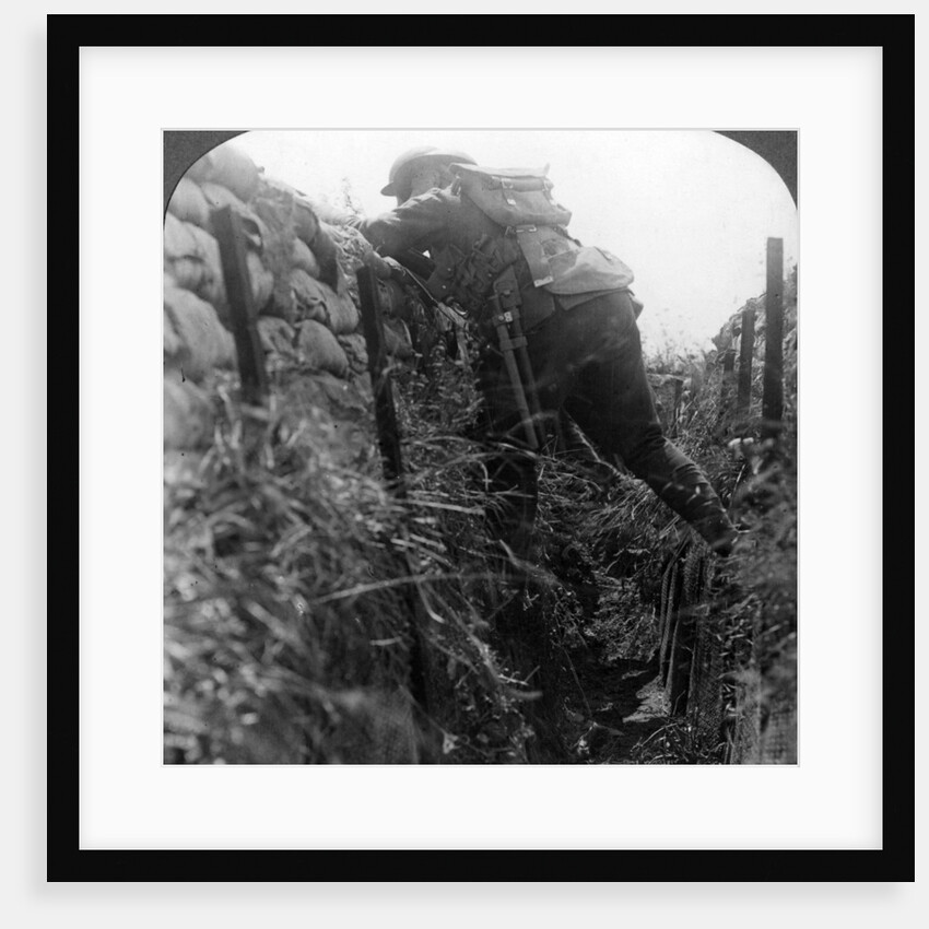 Canadian infantry in the trenches, World War I by Realistic Travels Publishers
