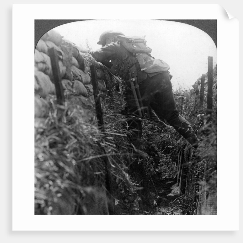 Canadian infantry in the trenches, World War I by Realistic Travels Publishers