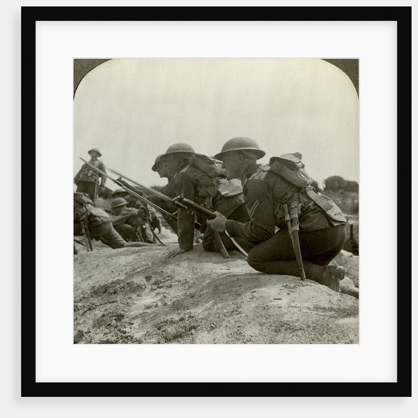 Canadian infantry rush a German position, World War I by Realistic Travels Publishers