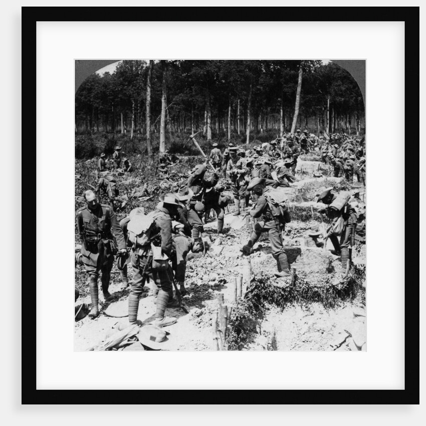 Soldiers digging trenches, World War I by Realistic Travels Publishers