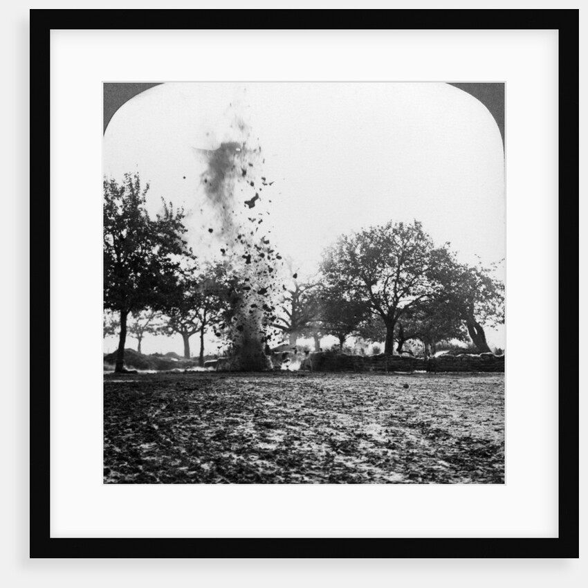 A German shell exploding, World War I by Realistic Travels Publishers