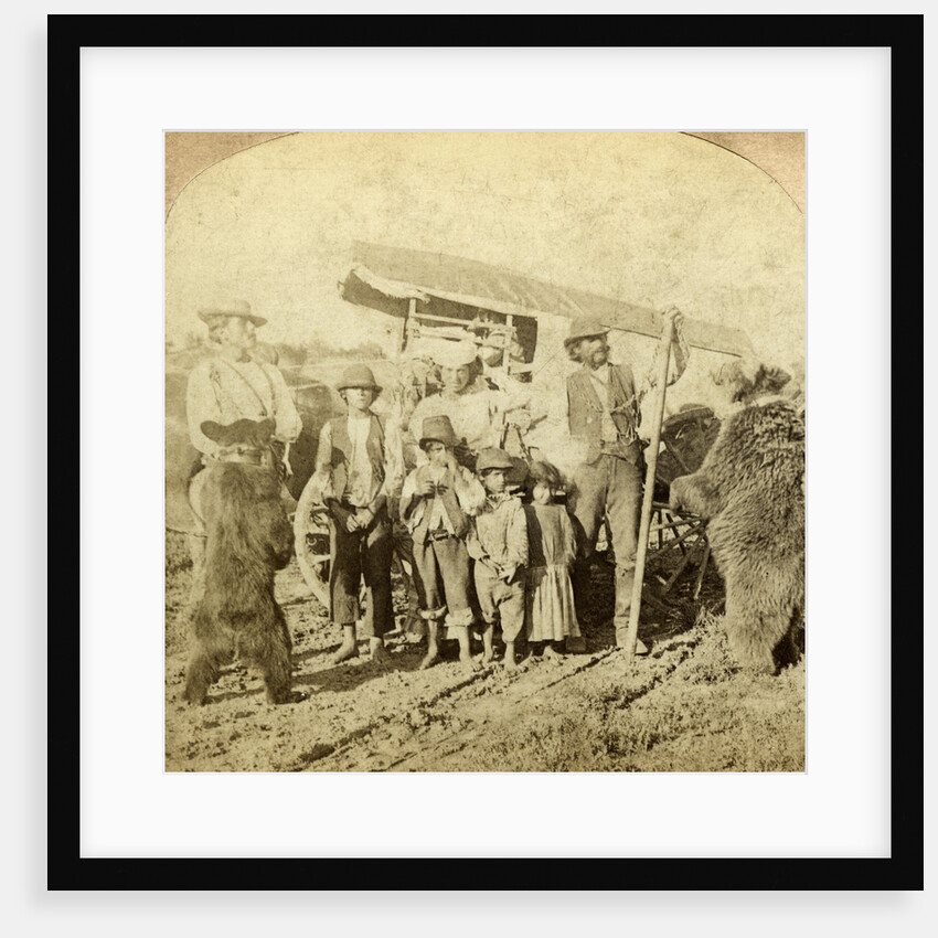 Gypsies and dancing bears on the road by Underwood & Underwood