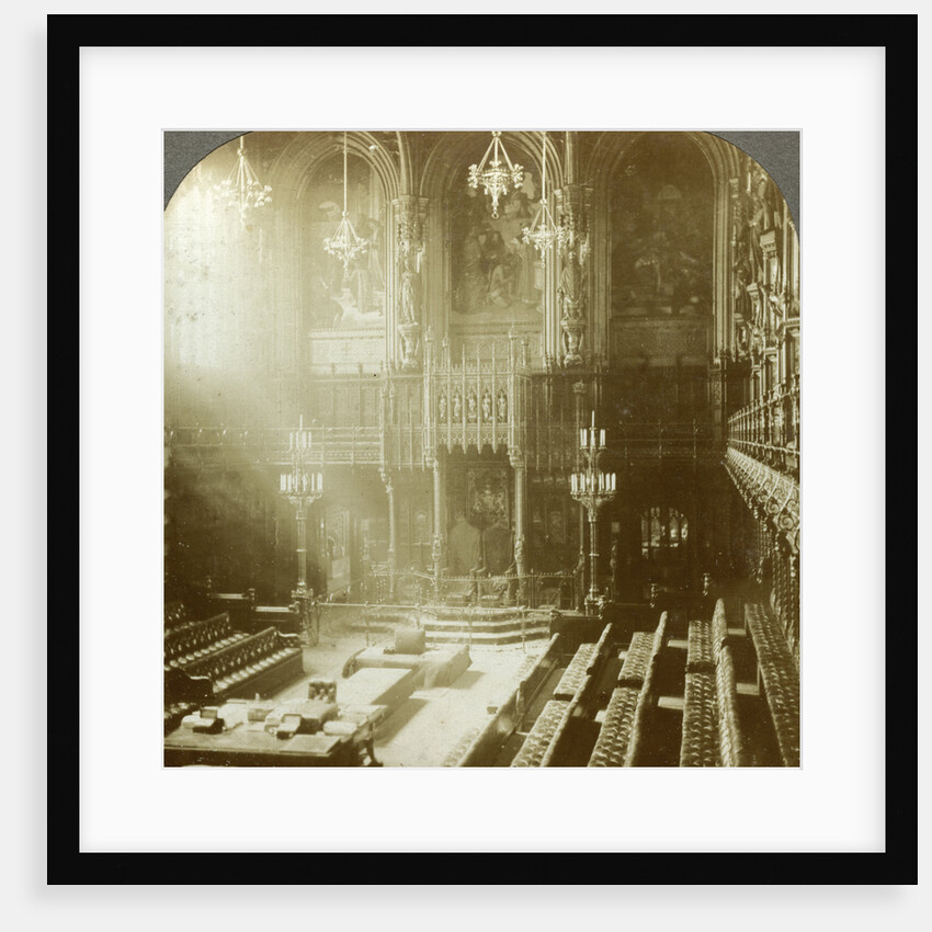 Interior of the House of Lords, Westminster, London by Excelsior Stereoscopic Tours