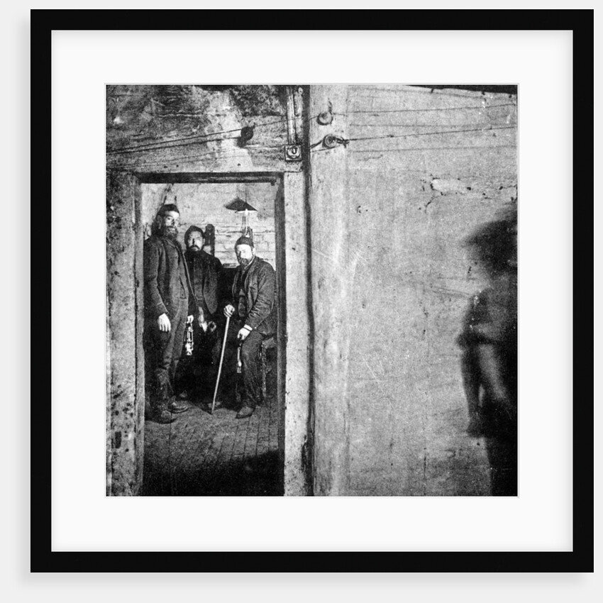 Cabin in a coal pit by Anonymous