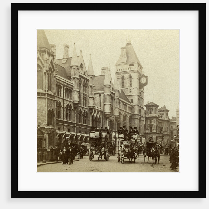 Law Courts, Strand, London by London Stereoscopic & Photographic Co