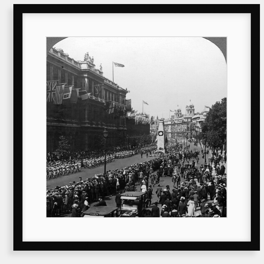 Indian troops saluting the Unknown Warrior at the Cenotaph, Whitehall, London by Realistic Travels Publishers