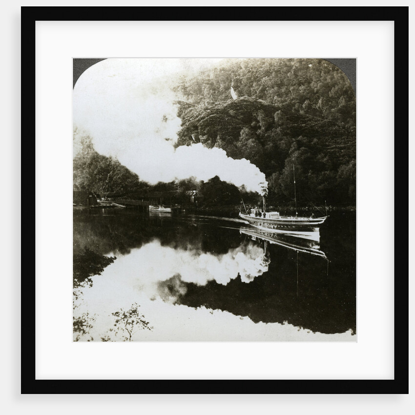 Steam yacht on Loch Katrine, Scotland by Underwood & Underwood