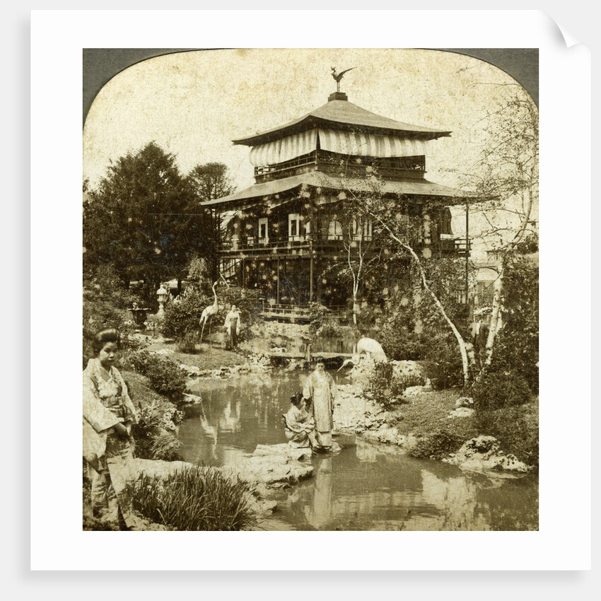 Japanese garden at the World's Fair, St Louis, Missouri, USA by Underwood & Underwood