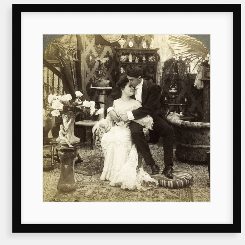 'George Greatly Admires Ethel's Beautiful Complexion' by Underwood & Underwood