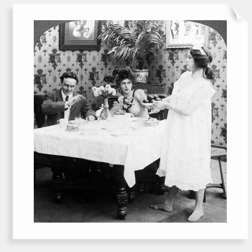How Biddy Served the Tomatoes Undressed by American Stereoscopic Company