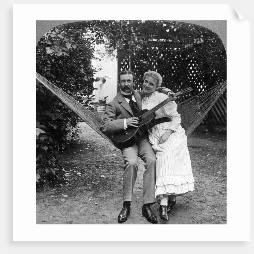 The Musical Pair in the Hammock by American Stereoscopic Company