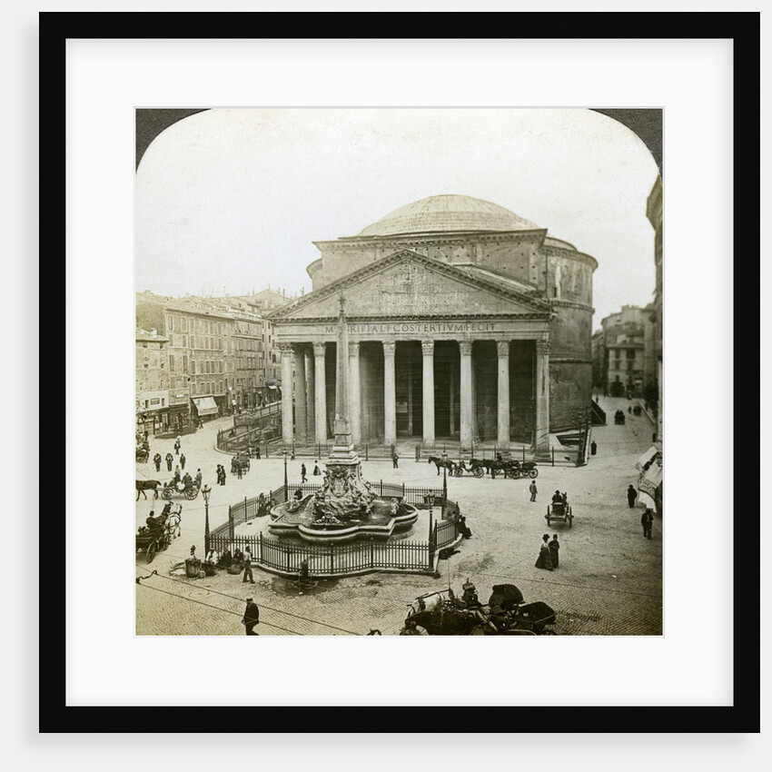 The Pantheon and the Piazza della Rotunda, Rome, Italy by Underwood & Underwood